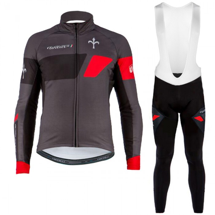 Wilier 2017 Pro Team Fahrradbekleidung Satz Radtrikot Langarm+Lang Trägerhose 815XRXC